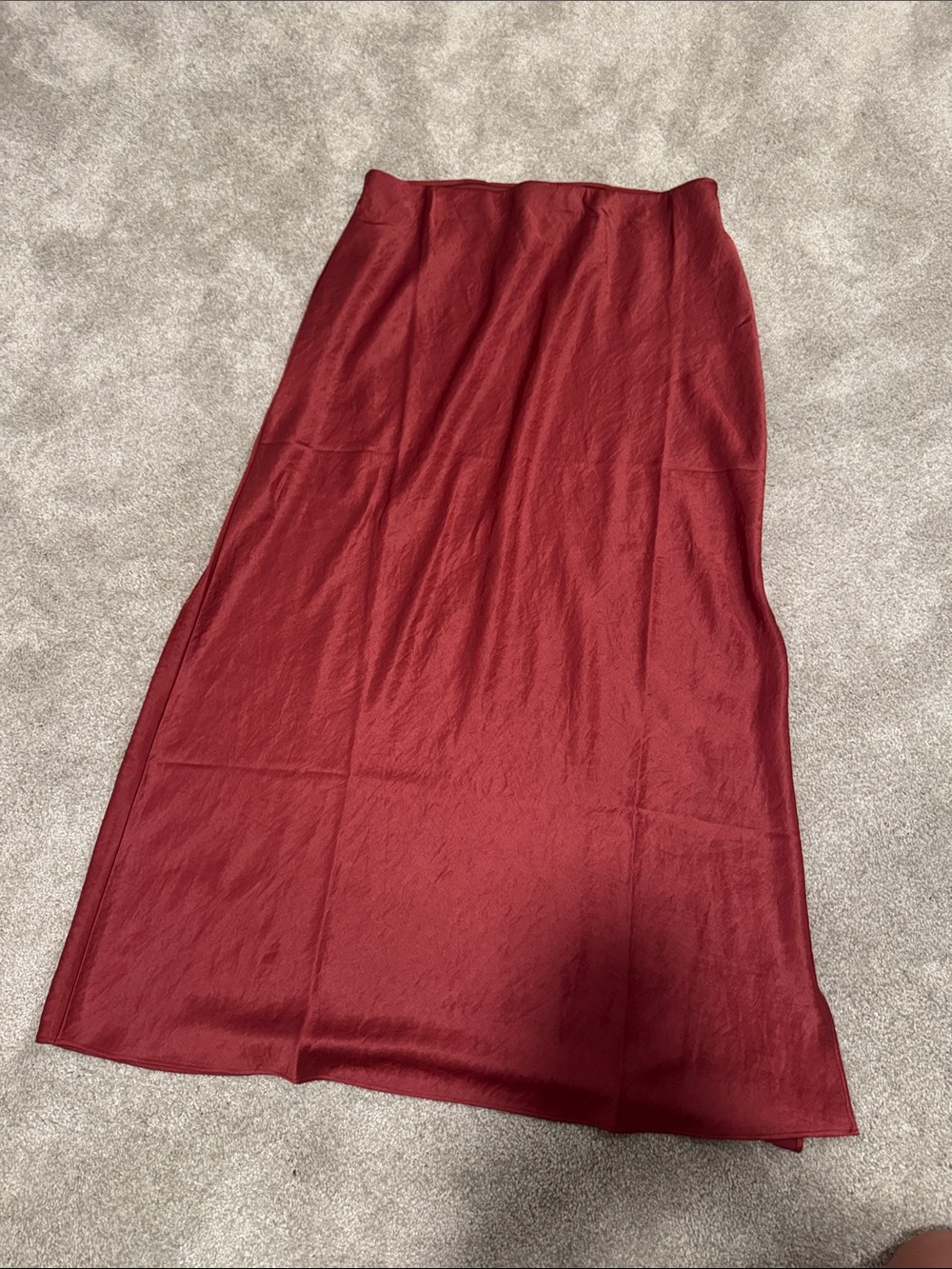 Madewell Burgundy Midi Skirt